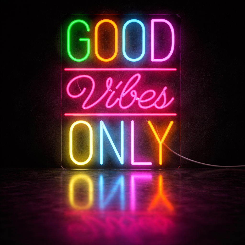 Good Vibes Only Neon